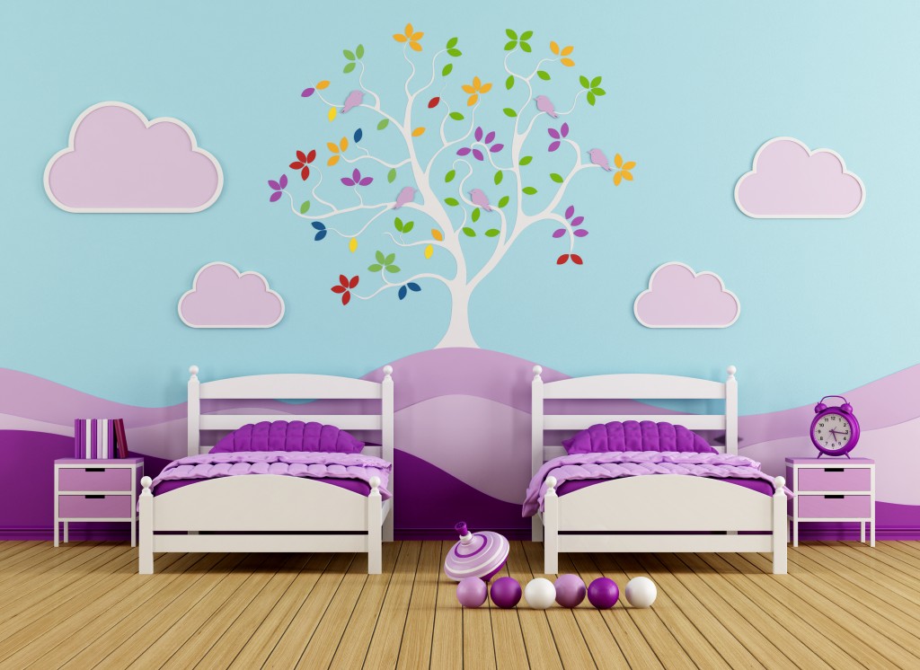 Colorful bedrooom for girl